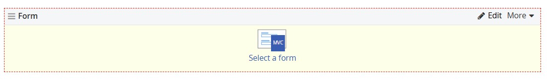 Form widget edit
