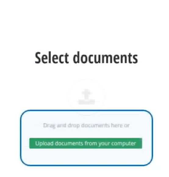 upload select document from computer