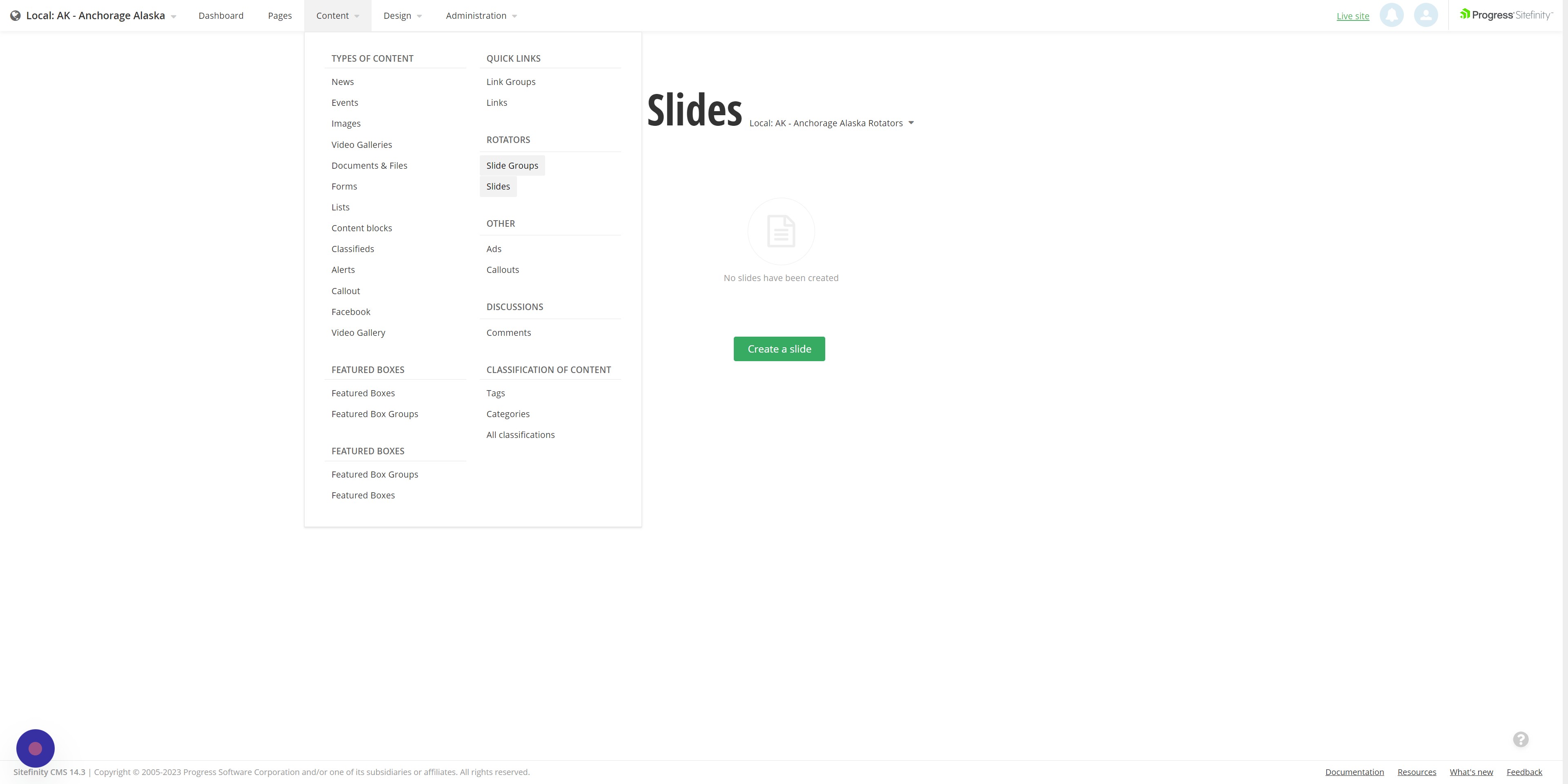 slide groups edit