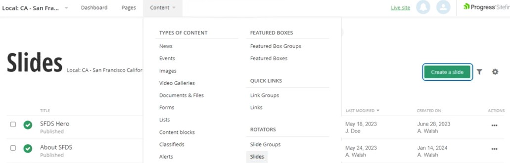 slides create slides