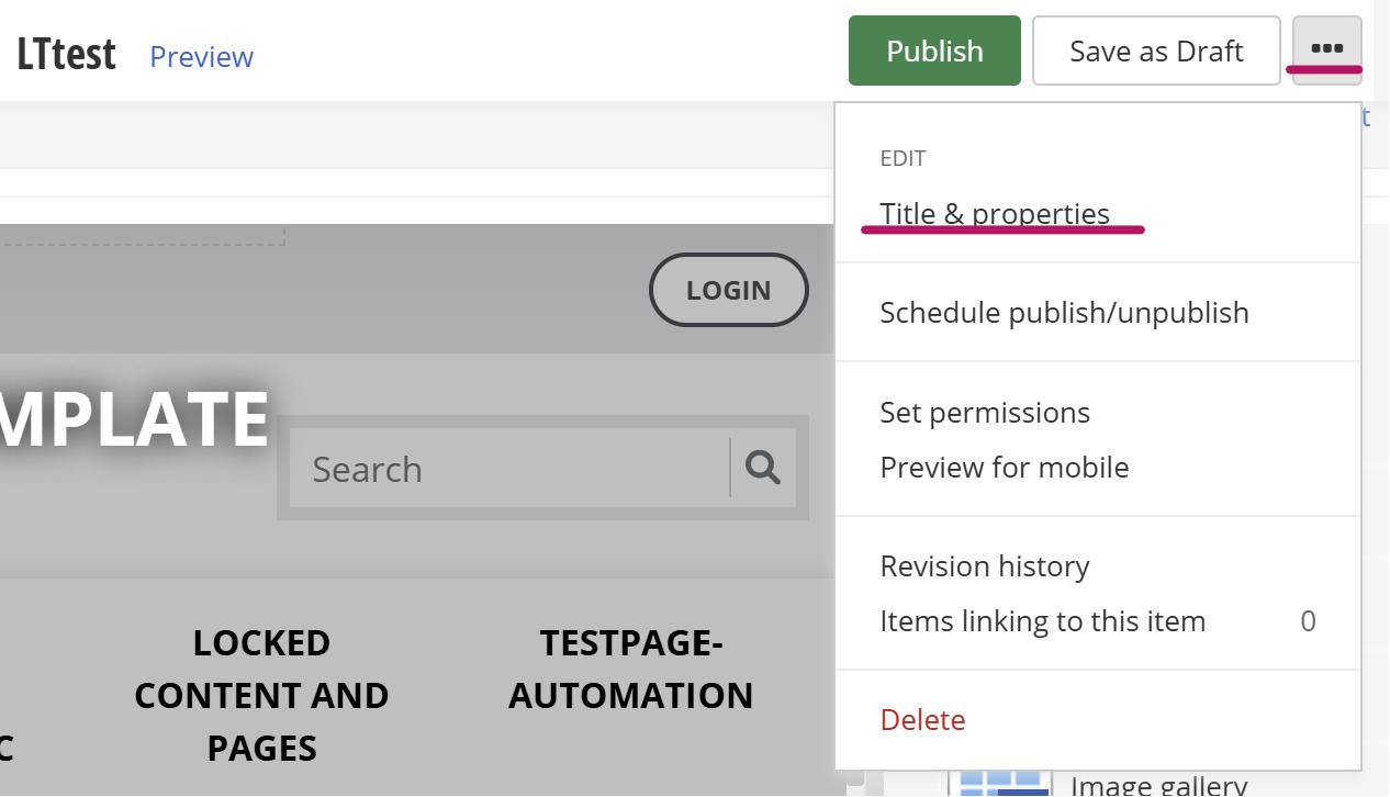 Click-elipsis-then-page-title-properties