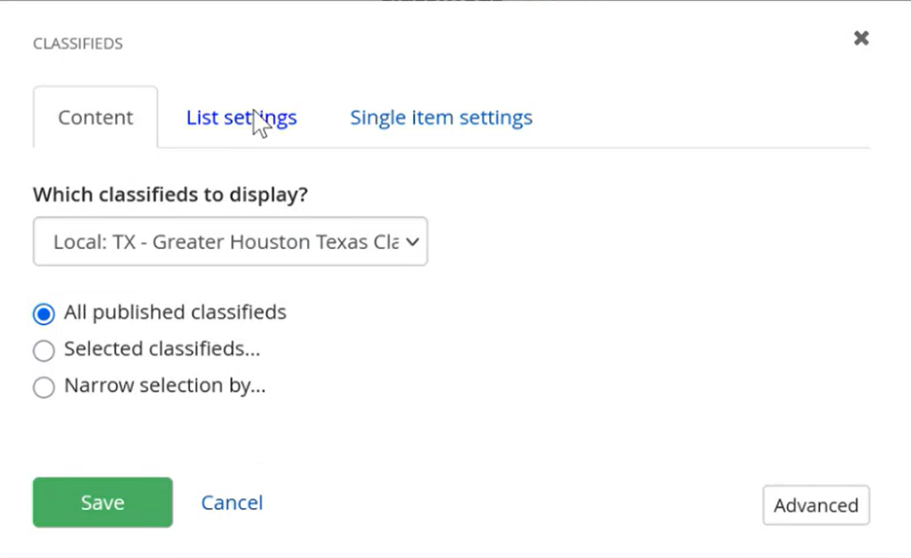 classifieds-click-list-settings-tab